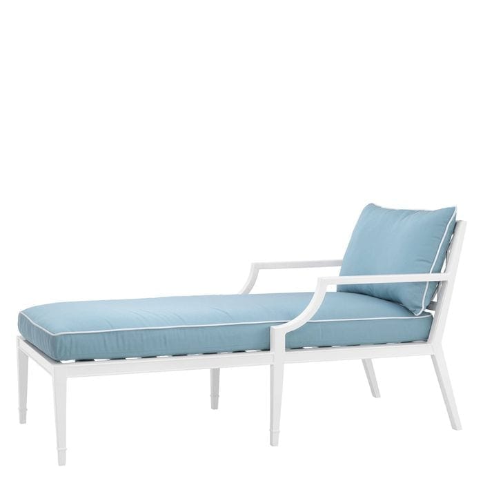 Chaise Longue Bella Vista outdoor white