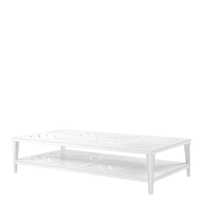 Coffee Table Bell Rive 180 x 90 cm outdoor white