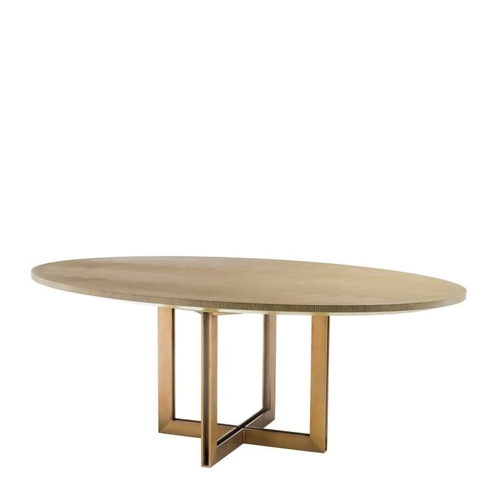 Dining Table Melchior oval washed oak veneer 