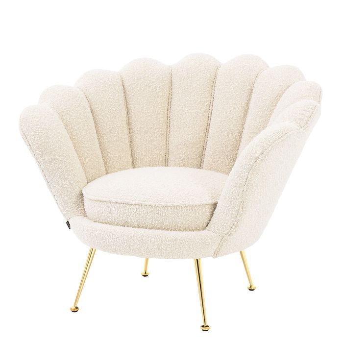 Chair Trapezium boucl? cream
