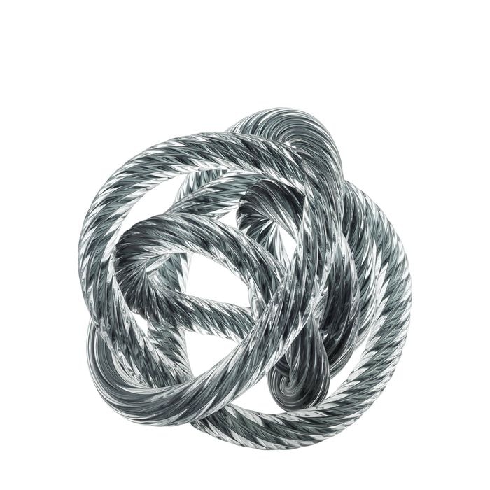 Desk Accessory Dominico grey blue glass M