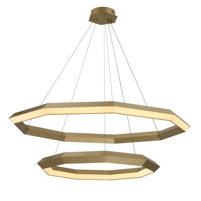 Chandelier Helvetia antique brass finish