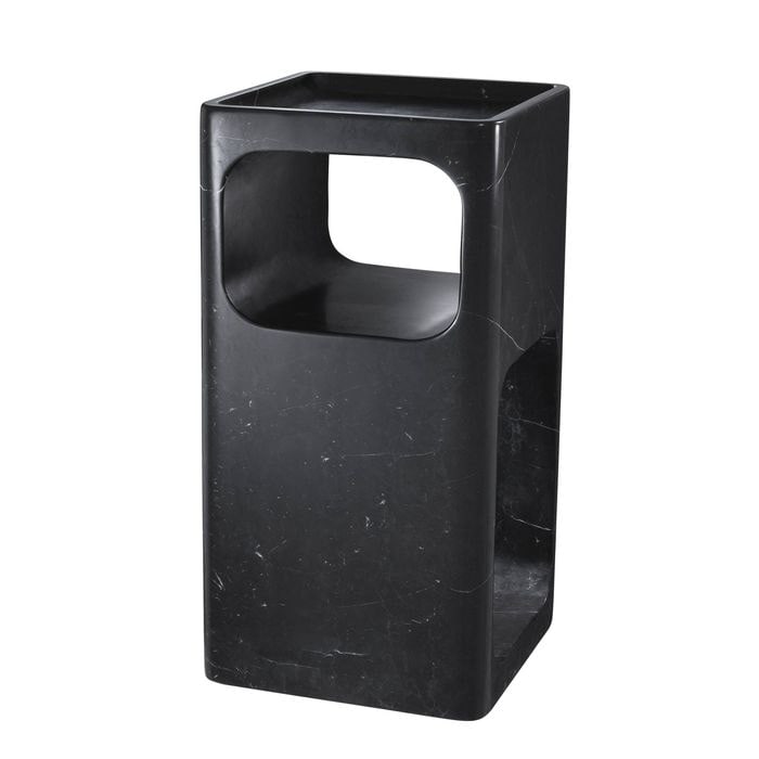 Side Table Adler black marble 28 x 28 x H. 55 cm