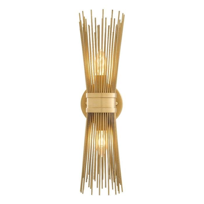 Wall Lamp Romeo Double antique brass finish