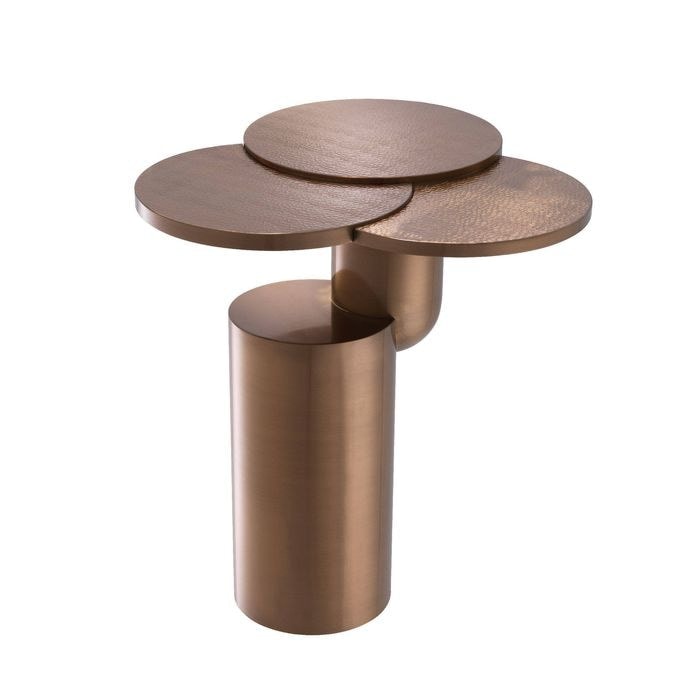 Side Table Armstrong brushed copper finish