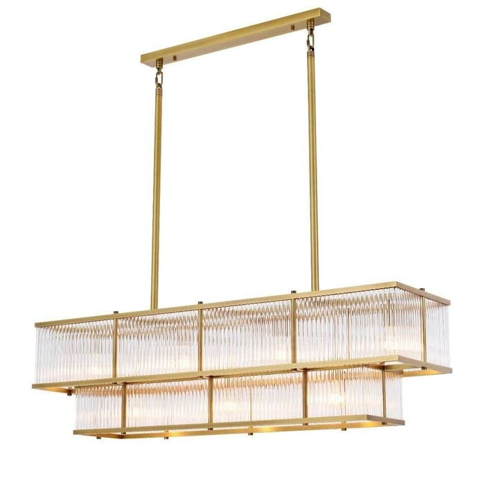 Chandelier Le Marais antique brass finish