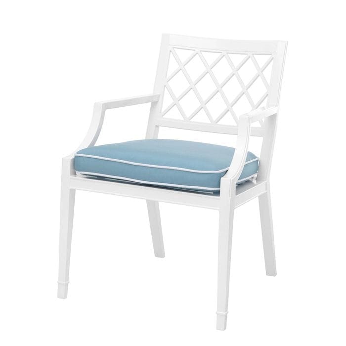 Dining Chair Paladium with arm outdoor white