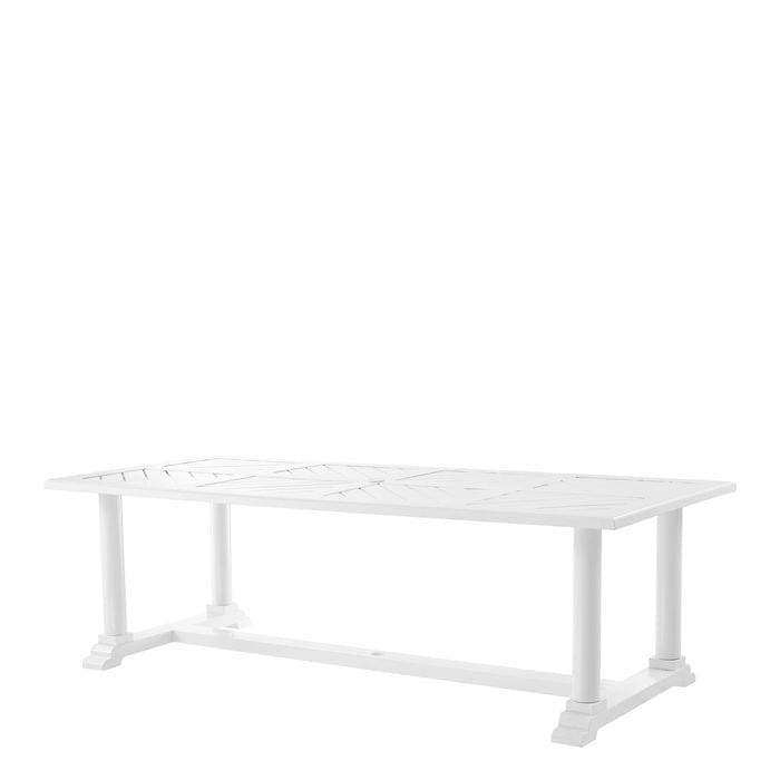 Dining Table Bell Rive 240 x 103 cm outdoor white
