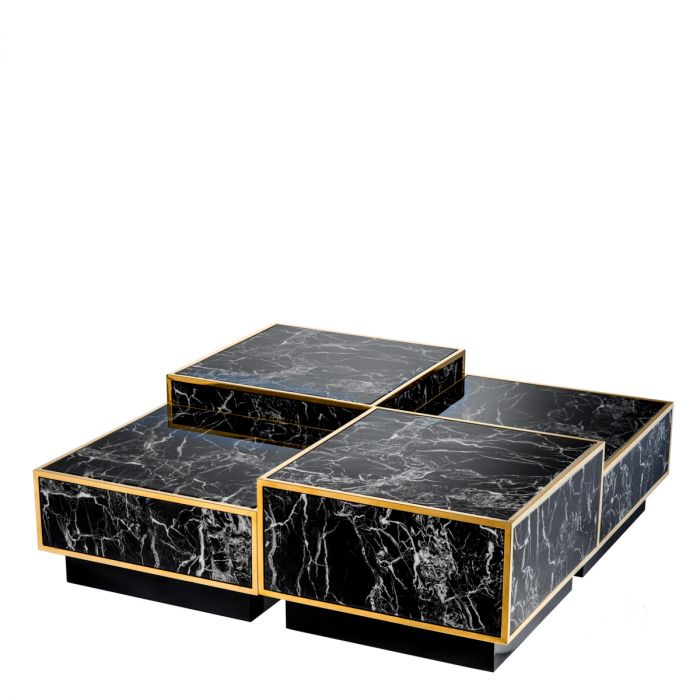 Coffee Table Concordia gold finish set of 4
