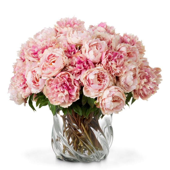 Bouquet of Peonies real touch 48 pcs/2 varieties