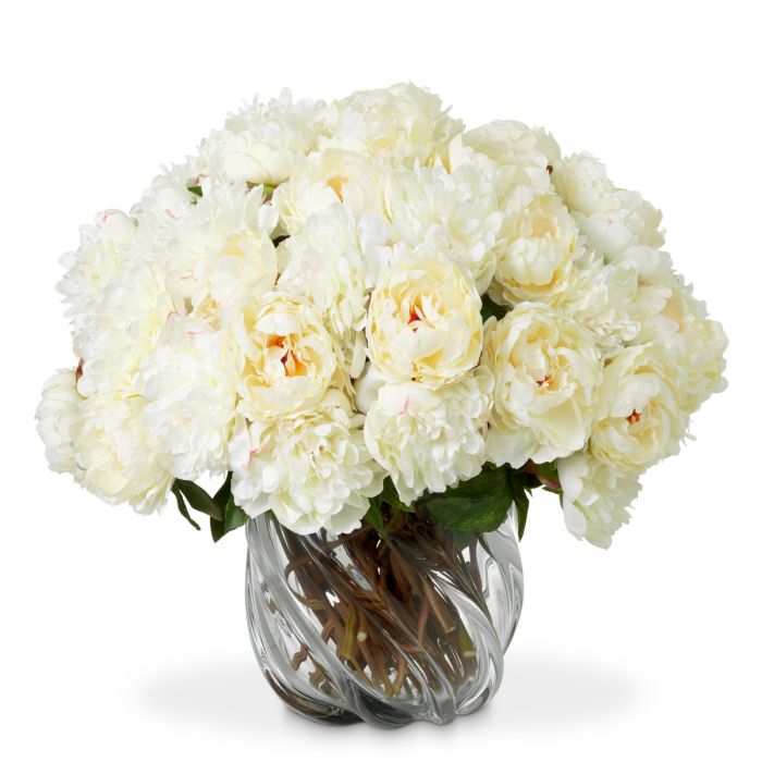 Bouquet of Peonies real touch 48 pcs/2 varieties