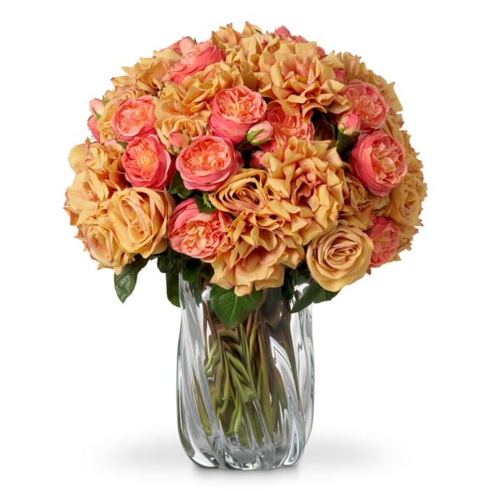Bouquet of Roses real touch 72 pcs/3 varieties
