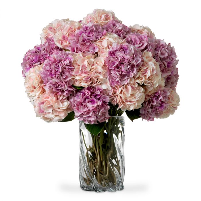 Bouquet of Hydrangeas real touch 48 pcs/2 varietie