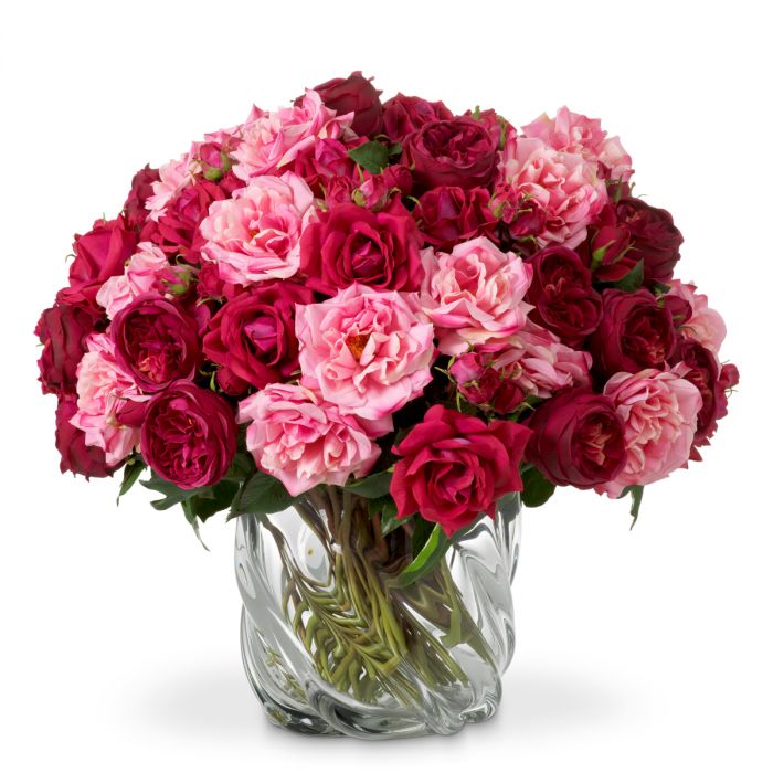 Bouquet of Roses real touch 72 pcs/3 varieties