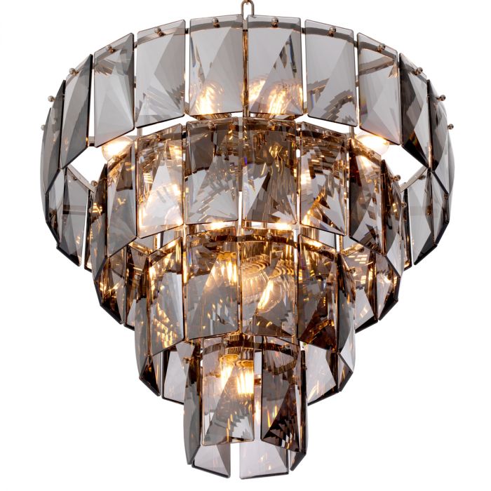 Chandelier Amazone S smoke glass