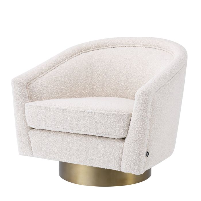 Swivel Chair Catene boucl? cream