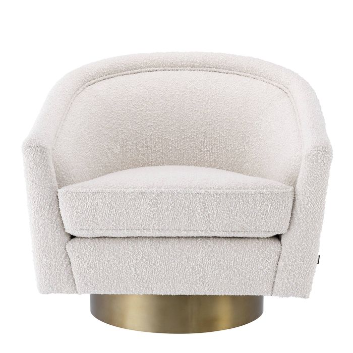 Swivel Chair Catene boucl? cream