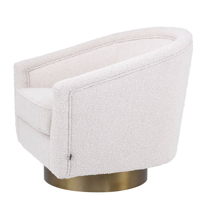 Swivel Chair Catene boucl? cream