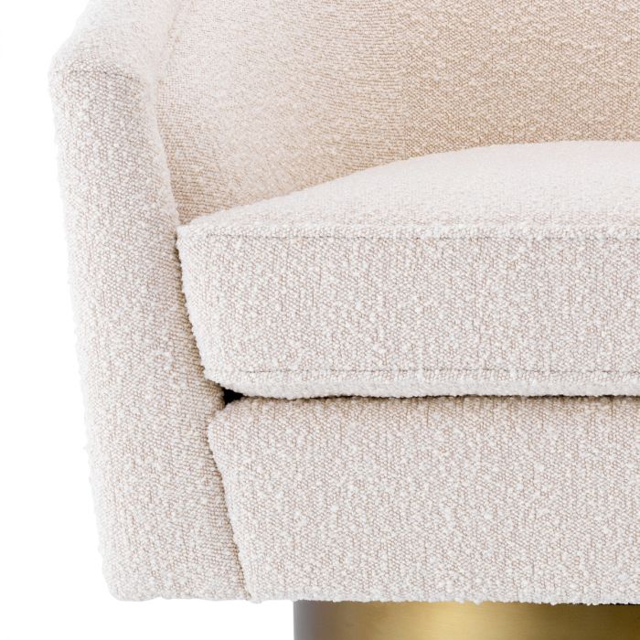 Swivel Chair Catene boucl? cream