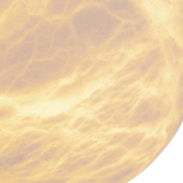 Chandelier Sphinx L antique brass finish