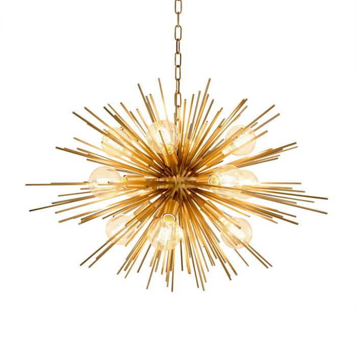 Chandelier Boivin matte brass finish