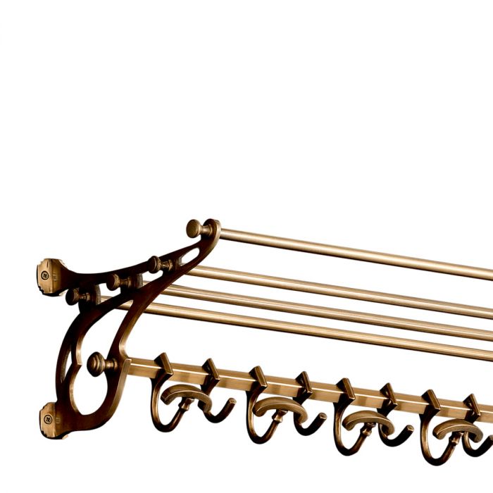 Coatrack Hudson 97 cm antique brass finish