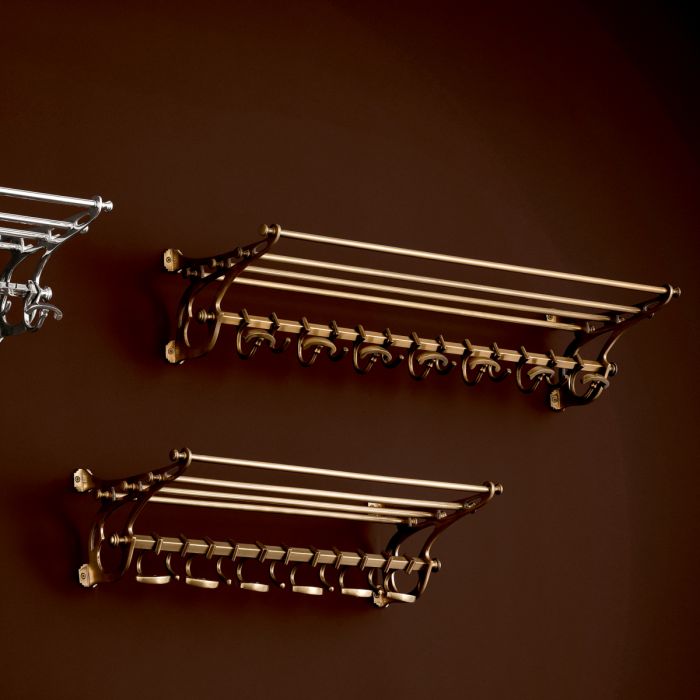 Coatrack Hudson 97 cm antique brass finish