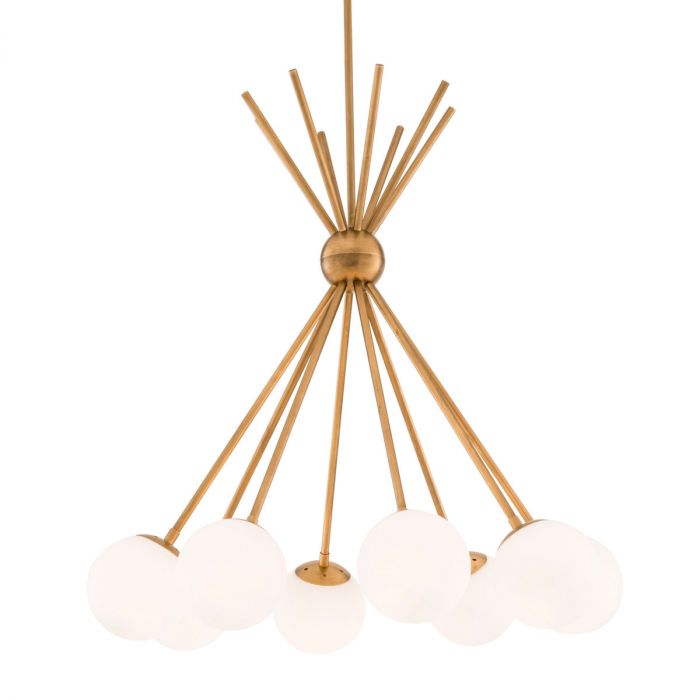 Chandelier Luxor antique brass finish