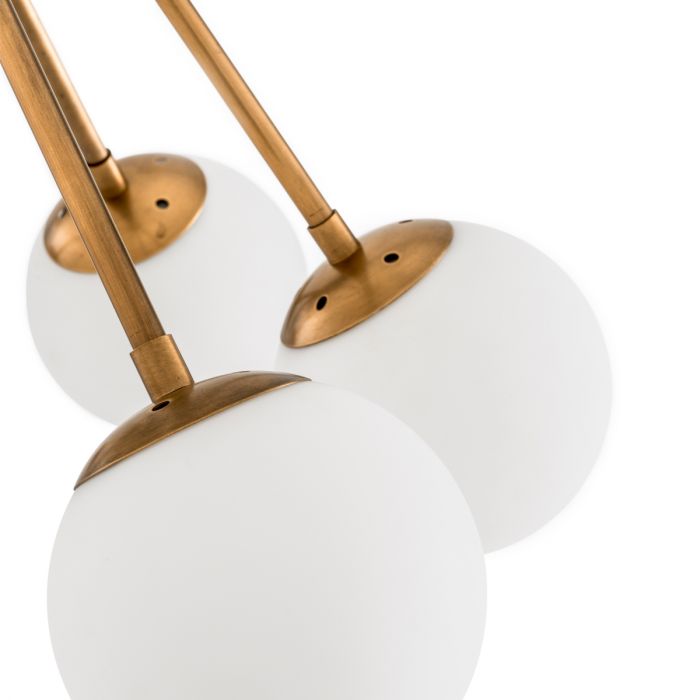 Chandelier Luxor antique brass finish