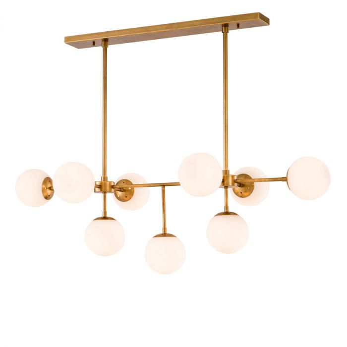 Chandelier Lux antique brass finish