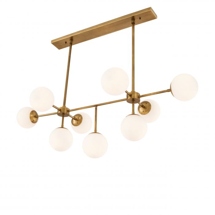 Chandelier Lux antique brass finish