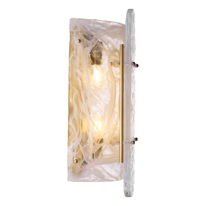Wall Lamp Ginnis antique brass finish