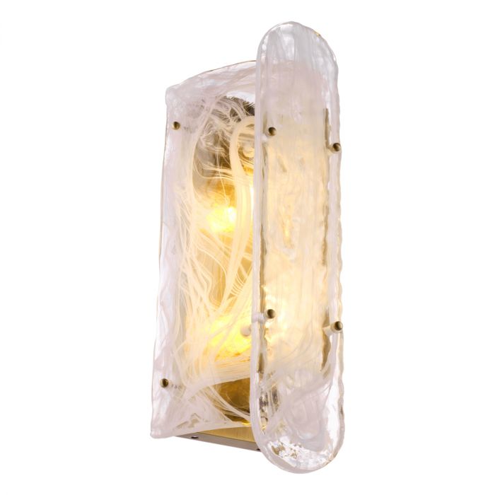 Wall Lamp Ginnis antique brass finish