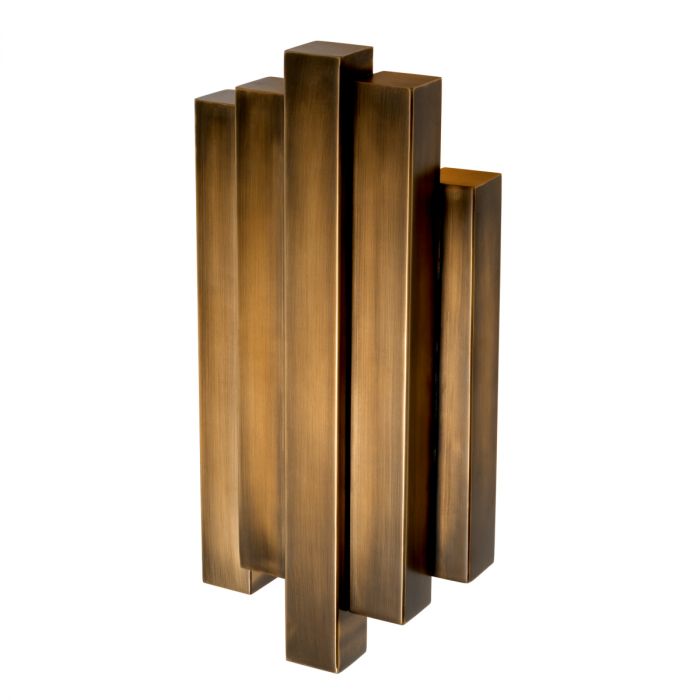 Wall Lamp Beau Rivage vintage brass finish