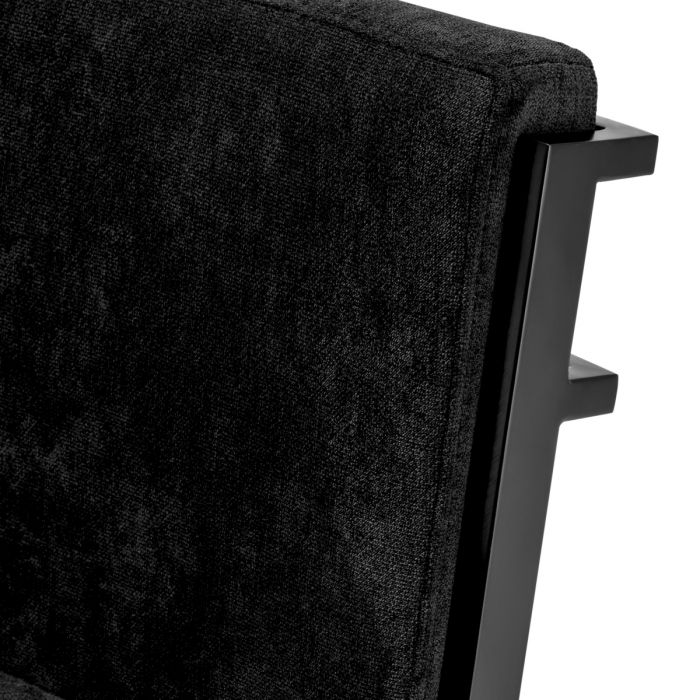 Counter Stool Scott bronze finish black velvet