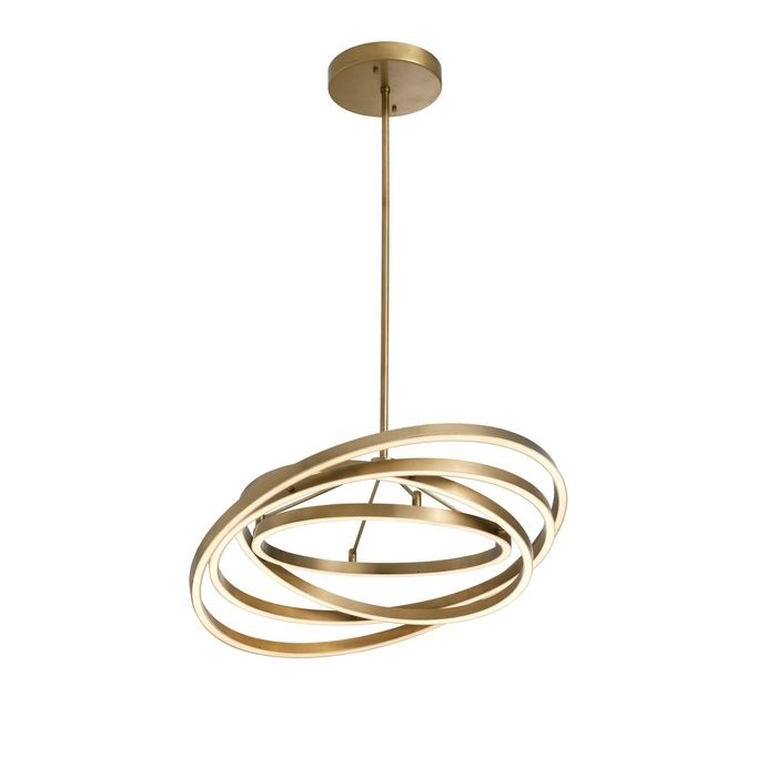 Chandelier Cassini antique brass finish