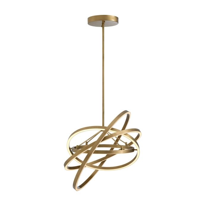 Chandelier Cassini antique brass finish