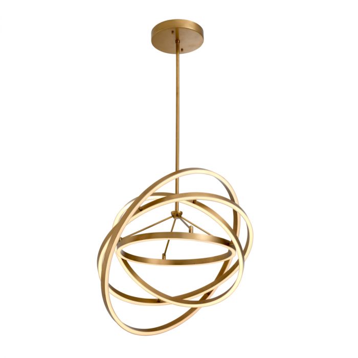 Chandelier Cassini antique brass finish