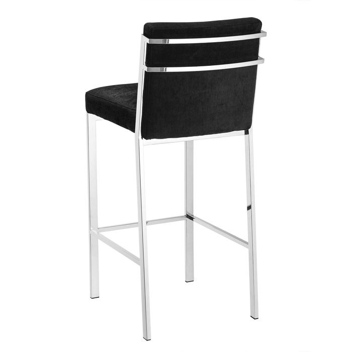 Bar Stool Scott black velvet