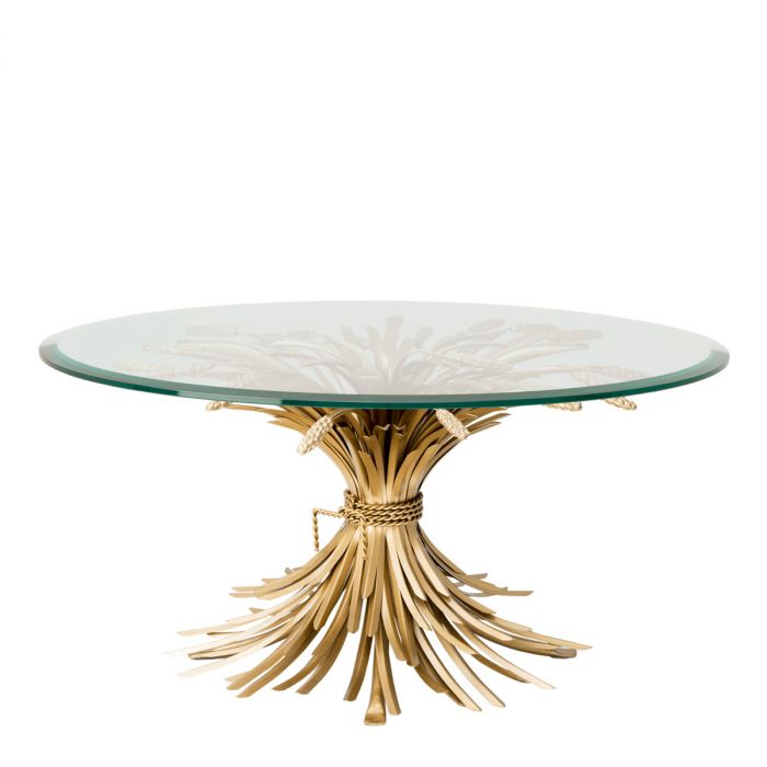 Coffee Table Bonheur antique gold finish 
