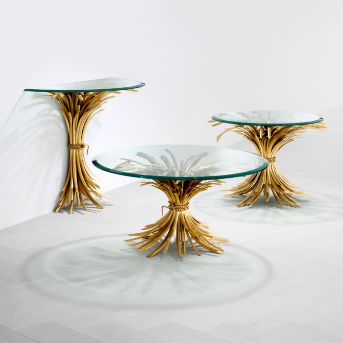 Coffee Table Bonheur antique gold finish 