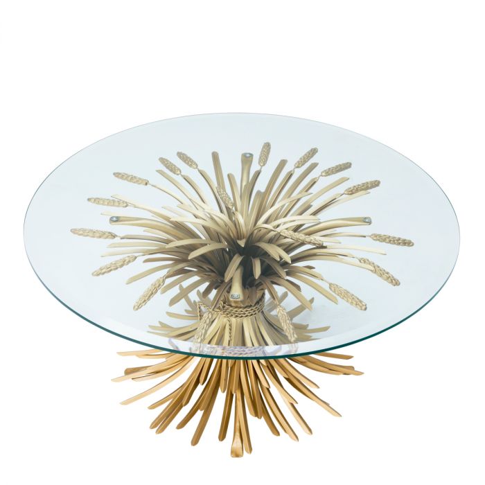 Coffee Table Bonheur antique gold finish 