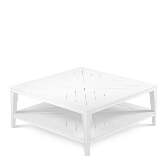 Coffee Table Bell Rive 100 x 100 cm outdoor white