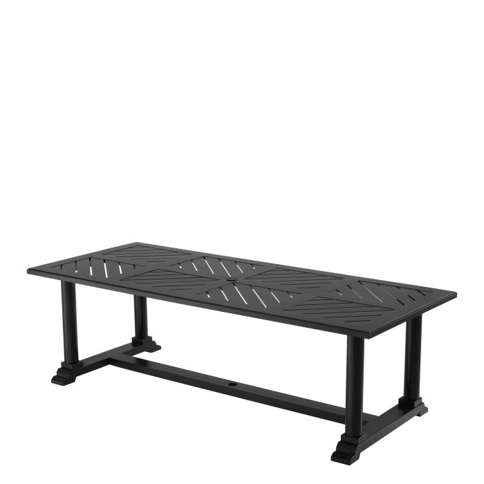 Dining Table Bell Rive 240x103 cm outdoor m. black
