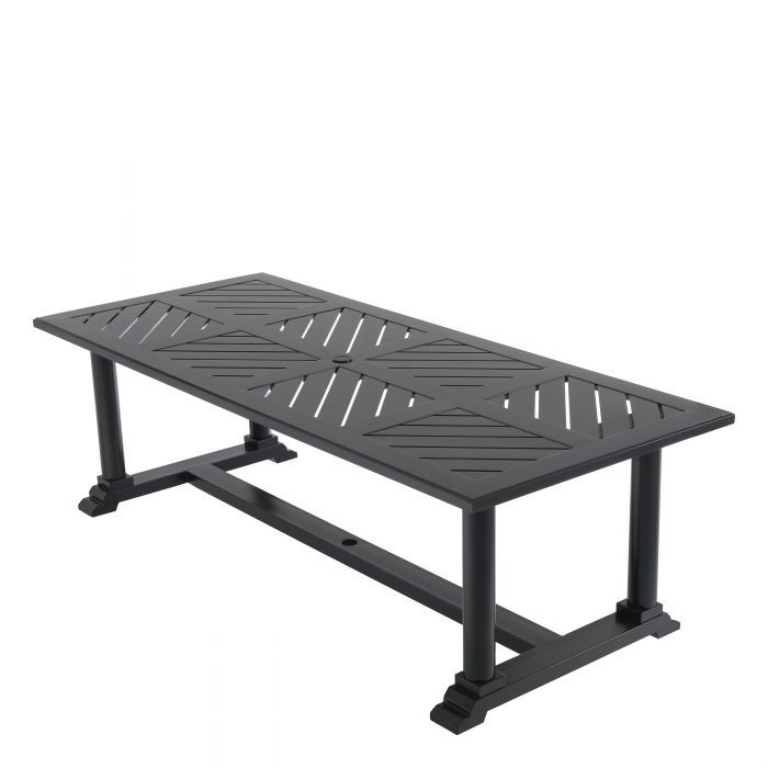 Dining Table Bell Rive 240x103 cm outdoor m. black