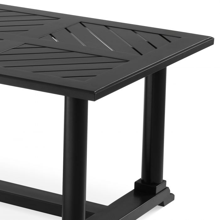 Dining Table Bell Rive 240x103 cm outdoor m. black