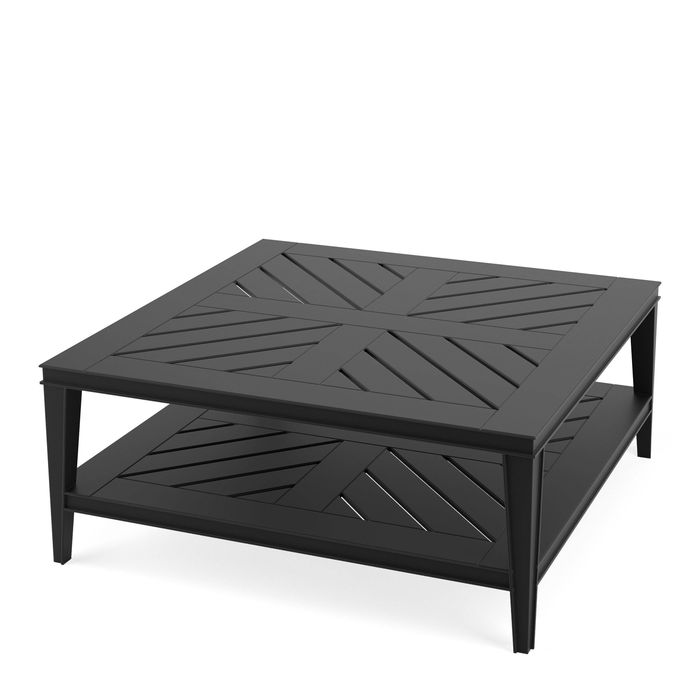 Coffee Table Bell Rive 100x100 cm outdoor m. black