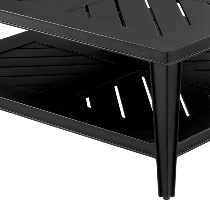 Coffee Table Bell Rive 100x100 cm outdoor m. black