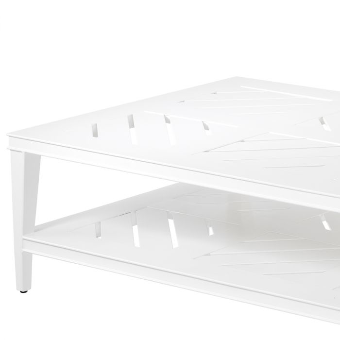 Coffee Table Bell Rive 180 x 90 cm outdoor white