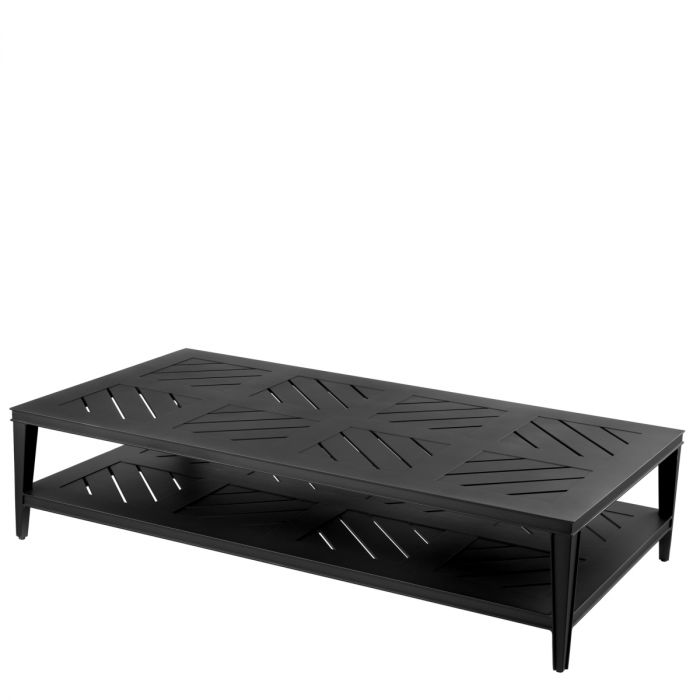Coffee Table Bell Rive 180 x 90cm outdoor m. black
